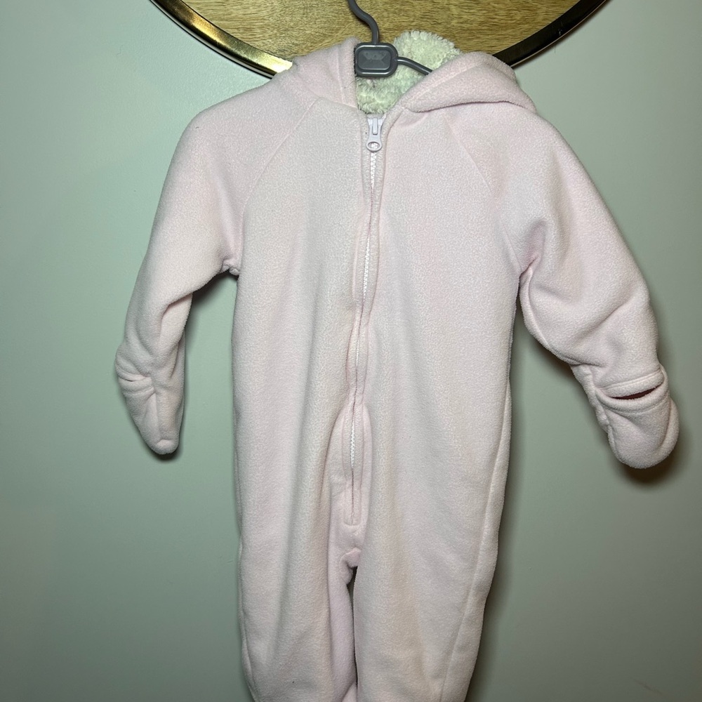 Old Navy Light Pink Kids SnowSuit